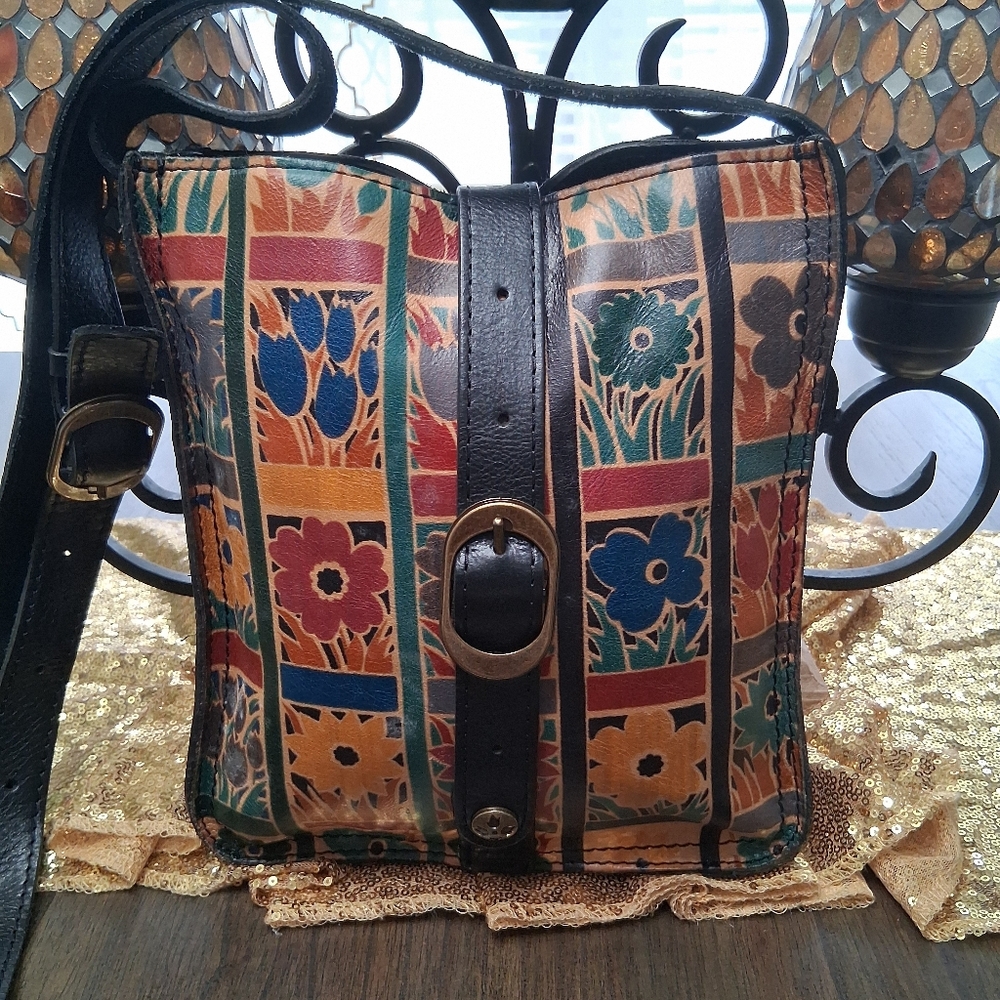 Patricia Nash Colorful Floral Crossbody Bag